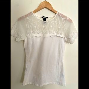 H&M women’s white blouse. Size Small.